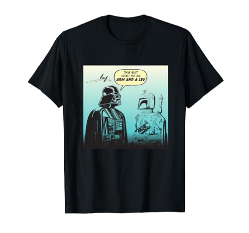 Star Wars Funny Darth Vader and Boba Fett Comic T-Shirt