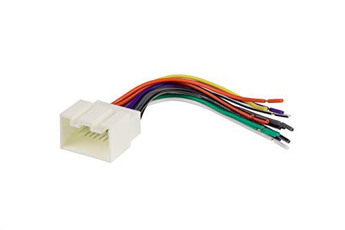 Scosche FD16B Compatible with Select 1998-2004 Ford Power/Speaker Connector / Wire Harness for Aftermarket Stereo Installation with Color Coded Wires White
