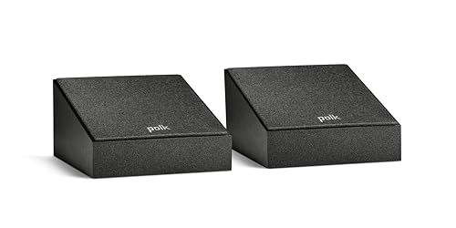 Polk Audio Monitor XT90 Hi-Res Height Speaker Pair for 3D Sound Effect - Dolby Atmos-Certified, DTS:X and DTS Virtual:X Compatible 4' Dynamically Balanced Woofer, Midnight Black