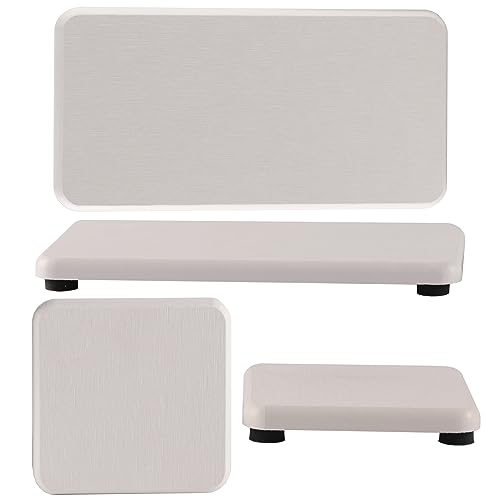 NiuYichee Set of 4 Water Absorbent Diatomite Tray, diatomaceous Earth Kitchen soap Dish,Hand soap Holder, Water Absorbing Stone Used for Plants & toiletries in The Modern Home
