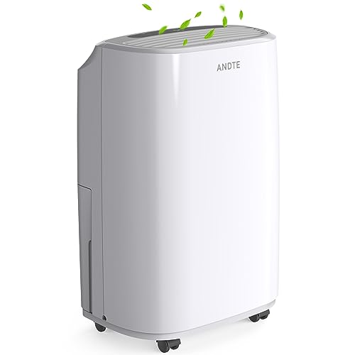 2500 Sq.Ft Dehumidifier for Home Basement and Large Room, Upgraded 34 Pints Dehumidifiers with Drain Hose & 0.528 Gallon Water Tank, Auto or Manual Drainage, Auto Defrost, Dry Clothes Mode, Timer