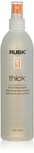 RUSK Designer Collection Thick Body and Texture Amplifier, Gives Incredible Body, Creates Texture and Volume, Anyone with Fine, Limp, Lazy Hair, 13.5 Fl Oz