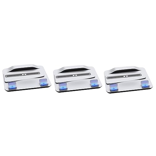 Veemoon 3pcs Handle Charging Base Desktop Charging Station Desk Charging Station Charging Dock Controller Portable Charger Fast Charging Station Stand Abs Multifunction White Fan