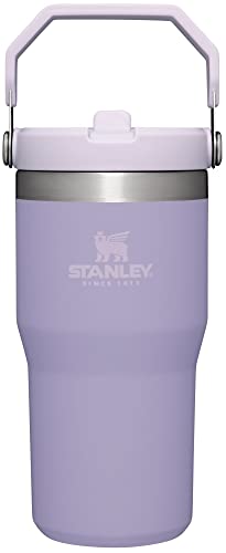 Stanley IceFlow Stainless Steel Tumbler - Vacuum Insulated Water Bottle for Home, Office or Car - Reusable Cup with Straw Leak Resistant Flip - Cold for 12 Hours or Iced for 2 Days (Lavender) , 20oz