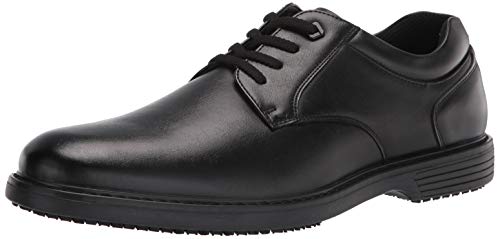 Nunn Bush mens Wade Work Plain Toe Oxford, Black, 10.5 US