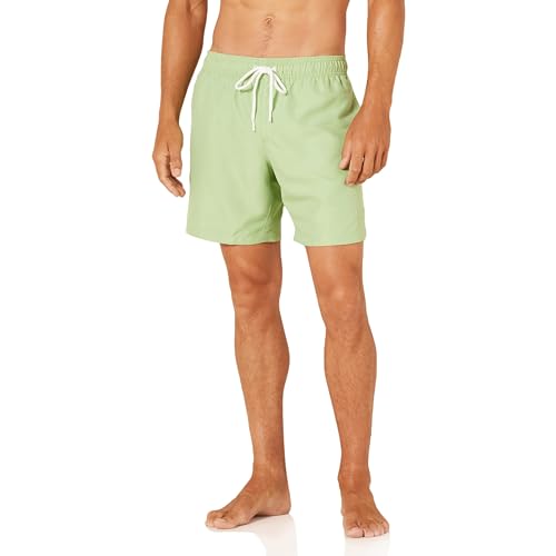 Amazon Essentials Men's 7' Quick-Dry Swim Trunk, Sage Green, Large
