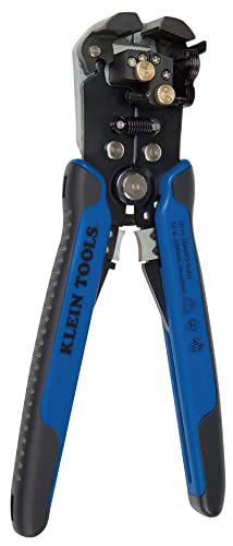 Klein Tools 11061 Self-Adjusting Wire Stripper / Cutter, Heavy Duty, for 10-20 AWG Solid, 12-22 AWG Stranded, and Romex Wire 12/2 and 14/2