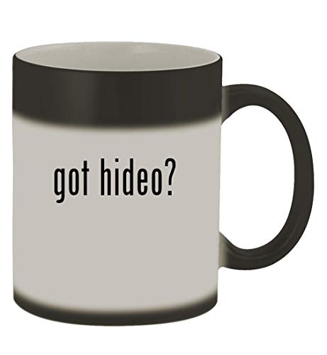 Knick Knack Gifts got hideo? - 11oz Magic Color Changing Mug, Matte Black