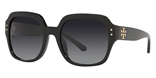 Tory Burch TY7143U Women's Sunglasses Black/Grey Gradient Polar 56
