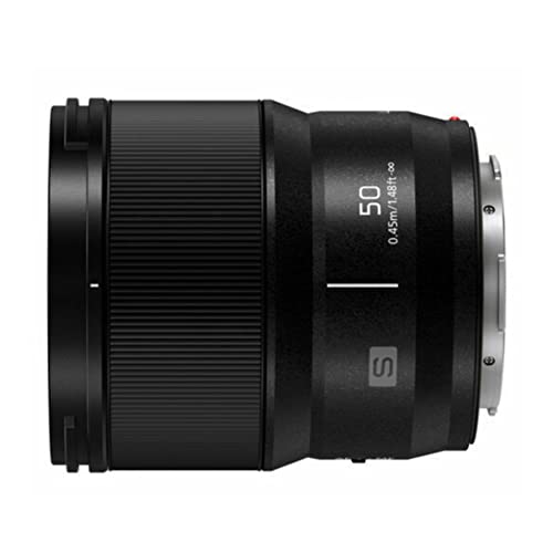 Panasonic LUMIX S Series Camera Lens, 50mm F1.8 L-Mount Interchangeable Lens for Mirrorless Full Frame Digital Cameras, S-S50 Black