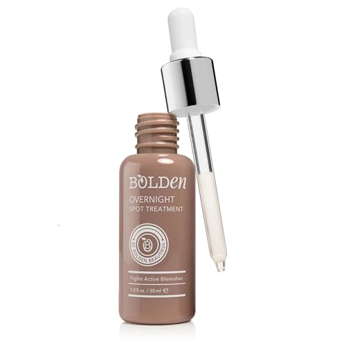 Bolden Overnight Spot Treatment | Targets and Gets Rid of Breakouts Overnight | For All Skin Types with Active Blemishes & Prevents Future Breakouts | 1.0 fl oz