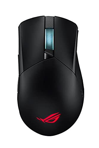ASUS ROG Gladius III Wireless Gaming Mouse (Tri-Mode Connectivity with 2.4GHz and Bluetooth LE, Tuned 19,000 DPI Sensor, Hot Swappable Push-Fit II Switches, Ergo Shape, ROG Omni Mouse Feet)