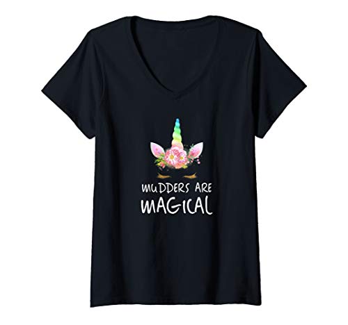 Womens Mudders Are Magical! Funny T Shirt Gift V-Neck T-Shirt