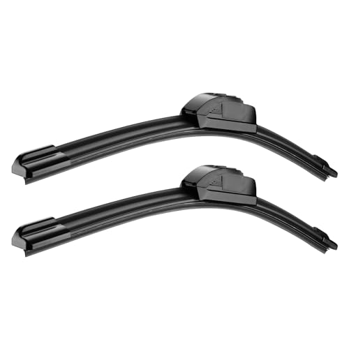 OEM Quality 22 inch + 22 inch Universal J/U Hook Front Windshield Wiper Blades For My Car All-Season Automotive Replacement Blades 2 Pack