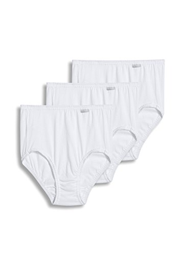 Jockey Women's Underwear Plus Size Elance Brief - 3 Pack, White, 11