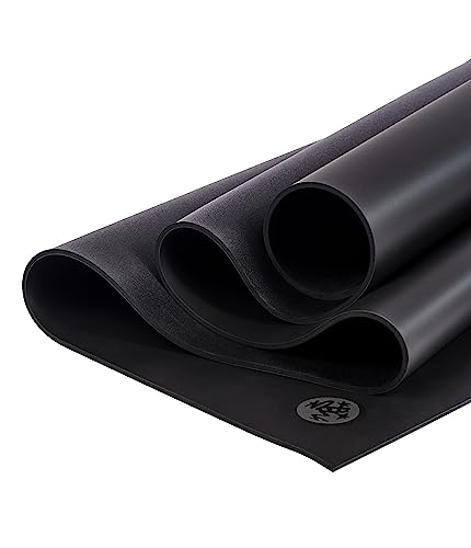 Manduka GRP Adapt Hot Yoga Mat - For Women and Men, Durable, Non Slip Grip, Sweat Resistant, 5mm Thick, 71 Inch, Black