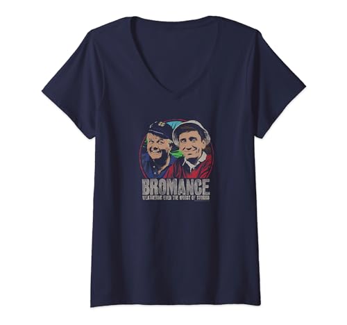 Gilligan's Island Gilligan & Skipper Stormy Bromance V-Neck T-Shirt