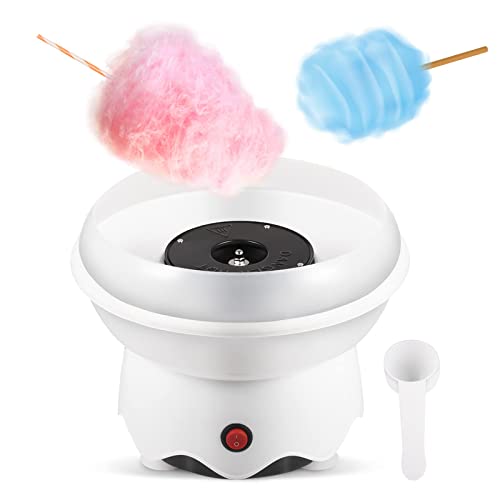 FUNTELL Mini Cotton Candy Machine for Kids, Includes Sugar Scoop, Sticks Cotton Candy Maker for Birthday Party, Gifts, Home Uses