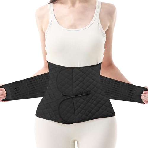 Allaugh Postpartum Belly Band Wrap: Abdominal Binder Post Surgery Recovery - C Section Post Partum Waist Binder