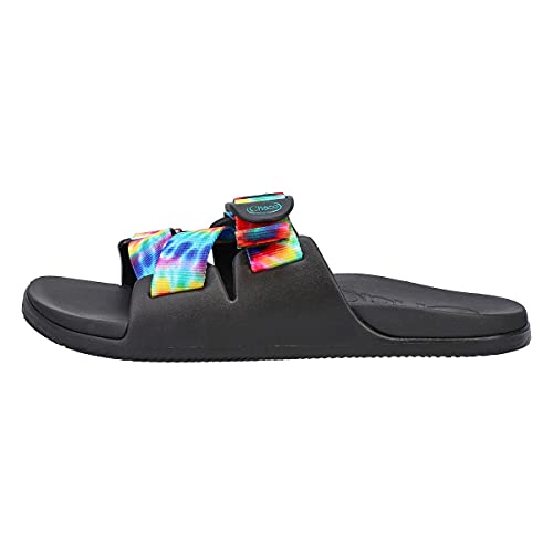 Chaco Women's CHILLOS Slide Sandal, Dark Tie Dye, 7