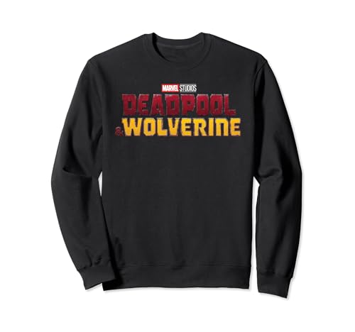 Marvel Deadpool & Wolverine Split Color Title Movie Poster Sweatshirt