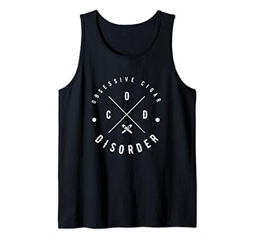 OCD Funny Cigar Smoking Retro Tabacco Tank Top