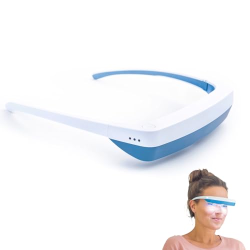 luminette 3 Light Therapy Glasses - Wearable Happy Lamp - Natural Relief for Sleep Problems, Seasonal Mood Disorders and Jet lag - Portable Daylight Lamp (Grey)