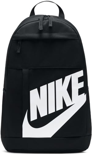 NIKE Unisex's Sports Bag, Black/White, 48cm H x 30cm W x 15cm D