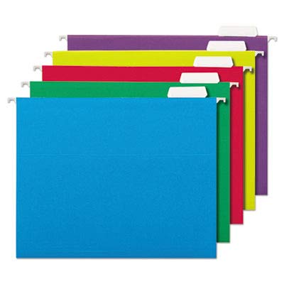 Amazon Basics Hanging Organizer File Folder, Letter Size, Assorted Colors - Pack of 25