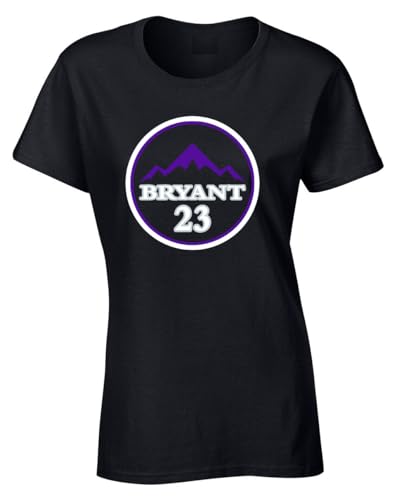 Past Time Shirts Black Bryant Logo Womens T-Shirt Adult 2XL