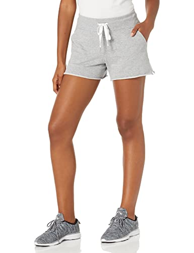 Calvin Klein Performance Women's Eco French Terry Shorts, Pearl Heather Grey, Small