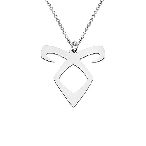 CENWA Angelic Power Rune Necklace Enkeli Pendant Angelic Power Rune Symbol Jewelry (APower necklace)