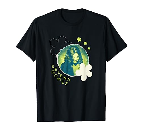 Official Selena Gomez Green Flower Photo T-Shirt