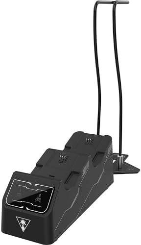 Turtle Beach Fuel Dual Controller Charging Station & Headset Stand for Xbox Series X|S & Xbox One Wireless Controllers – 22+ Hour Battery Packs, Quick Charge, and Compact Design - Black