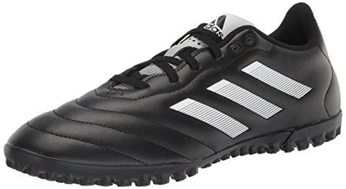 adidas Unisex Goletto VIII Turf Soccer Shoe, Black/White/Red, 9.5 US Men