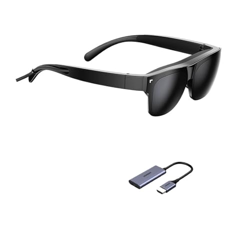 Compatible for TCL Air VR Glasses 1S XR 140 Inch HD Pocket Portable All-in-One AR 1080P OLED Dual Display Smart Control (Color : 1S and HDMI)