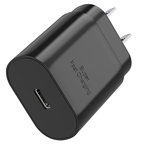 Galaxy S24 S23 USB C Charger Block 25W PD Super Fast Charger Type C Wall Plug Adapter Quick Charging for Samsung Galaxy S24/S23/S22/S21/S20/Z Fold 3/4/5/Note20/iPhone 14/iPad/Tablet/Watch-1Pack