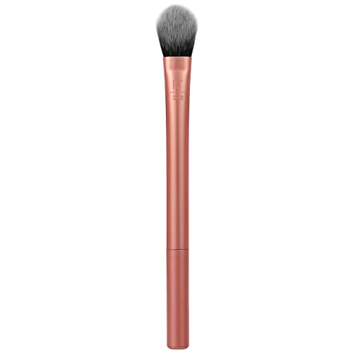 Real Techniques Brightening Concealer Makeup Brush, Kitten Paw Brush Fits Under Eyes, Conceal Dark Circles, Eye Cream, Primer & Brightener, Cover Imperfections, RT 242 Brush, Cruelty-Free, 1 Count