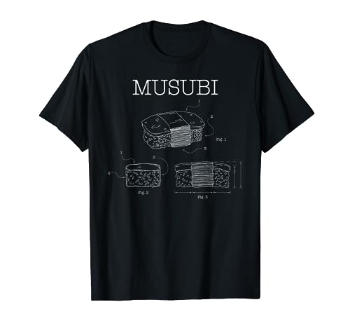 Funny Musubi Patent Drawing Art T-Shirt