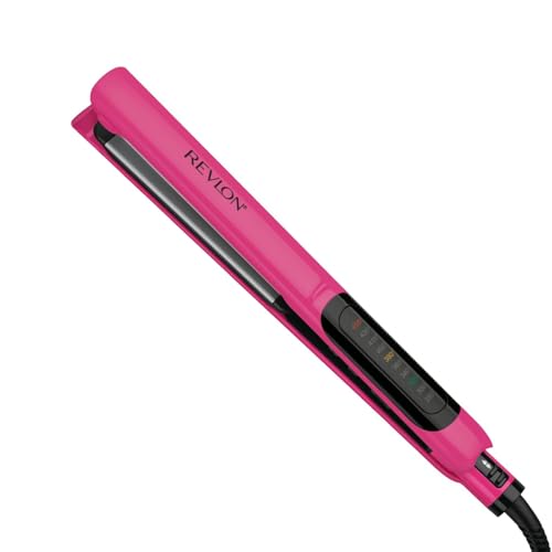 Revlon Smooth Brilliance Ceramic Hair Flat Iron | Smooth Glide and Ultra-Sleek Sylas, (1 in)