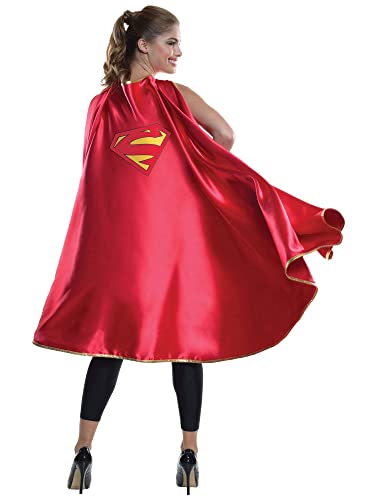 Rubie's Women's Dc Superheroes Deluxe Supergirl Cape Costume Accessory, As Shown, One Size US