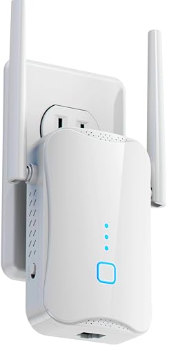Fastest WiFi Extender/Booster | Latest release Up to 74% Faster | Broader Coverage Than Ever WiFi Extenders Signal Booster for Home | Internet Booster WiFi Repeater, w/Ethernet Port, Made for USA