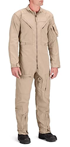 Propper Men's CWU 27/P Nomex Flight Suit, AF Tan, 36 Short