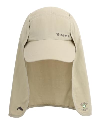 Simms Bugstopper SunShield Hat with Insect Shield, UPF 50+ Sun Protection, Stone, One Size