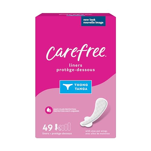 Carefree Thong Regular Liner (Pack of 1) Unscented 49 Count