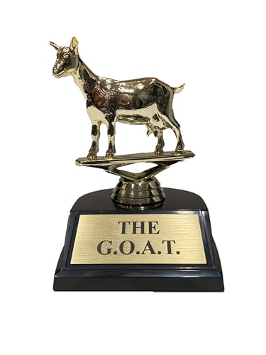 The Goat Trophy | G.O.A.T Greatest of All Time Trophy | Funny Recognition Trophy for Boss, Coworkers, Friends | Custom Engraved Appreciation Trophy. The Humble Goat!!