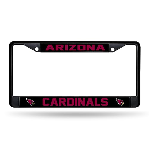 Rico Industries NFL Football Arizona Cardinals Black Chrome Frame with Printed Inserts 12' x 6' Car/Truck Auto Accessory
