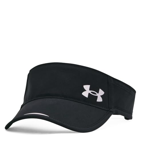 Under Armour Launch Run Visor, Black (001)/Reflective, One Size Fits Most