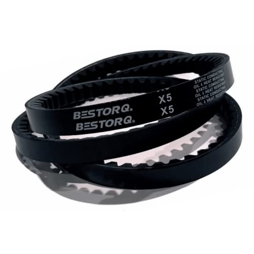 BESTORQ BX90 Rubber V-Belt, Raw Edge/Cogged, Black, 93' Length x 0.66' Width x 0.43' Height