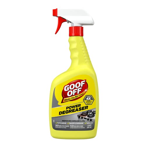 Goof Off Power Cleaner and Degreaser for Mechanics– 32 oz. Trigger Spray Bottle